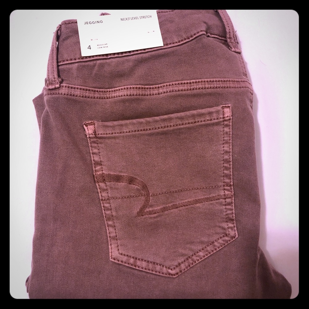 American Eagle Outfitters Mauve/Pink Jeggings